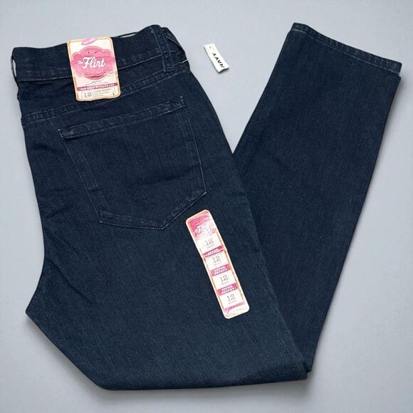 Old Navy Jeans Women’s 12 Short The Flirt Super Skinny Dark Wash Stretch NWT - Picture 3 of 4